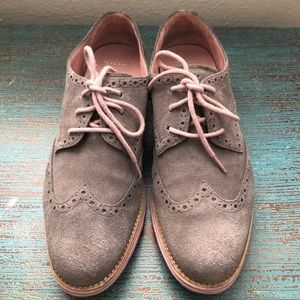 Cole Haan Grey Suede Lunargrand Oxfords Sz9.5